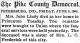 Agnes Colvin Lindy Obituary 1906