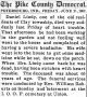 Daniel A Lindy Obituary 1907