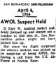 AWOL Suspect Held