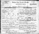 Mabel Lindy 1906 Death Certificate