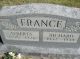 Sarah Alberta Catt & Richard France Headstone