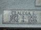 Claudia Mendel Headstone