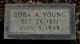 Dora A Skelton Young Headstone