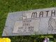 Earl Mathews Headstone