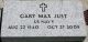 Gary Max Just Headstone