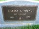 Gilbert Young Military Headstone