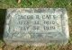 Jacob Roy Catt Headstone