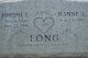 Joseph & Jeanne Long Headstone