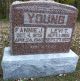 Levi Young and Fannie Sirrels Headstone