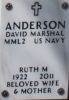 Ruth Anderson Headstone